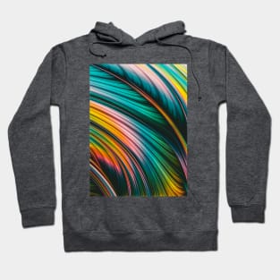 Multicolored Abstract Art Strands Hoodie